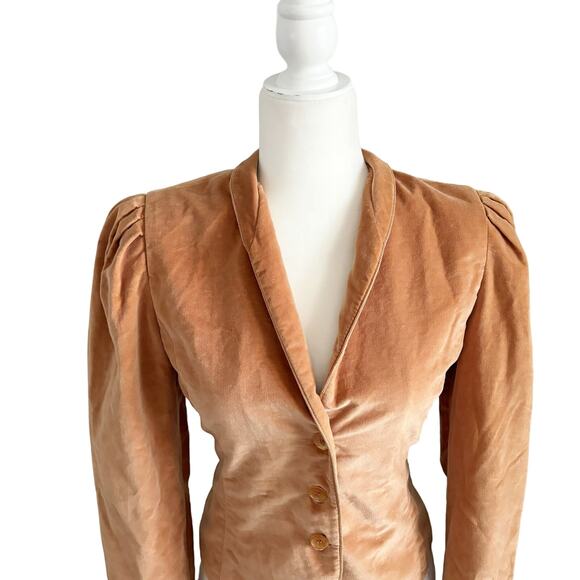 Vintage 1970s Patty Woodward Velvet Blazer Jacket Small - Picture 3 of 11